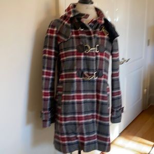 Tommy Hilfiger wool plaid coat